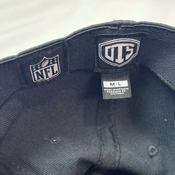 Black & Blue Buffalo Bills Hat Fitted Medium Large - Picture 7 of 8